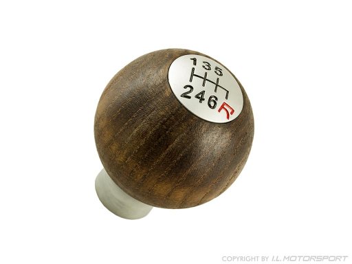 MX-5 IL Motorsport Gear Knob Round Ash 6-Speed,Zilver Geëloxeerd