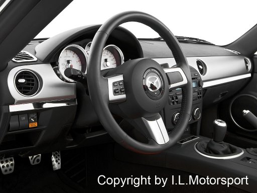 MX-5 I.L. Dashboard Driedelige Afdekplaat Chroom