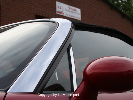 MX-5 Chrome Quarterlight Frame Trims