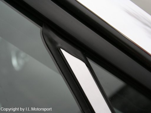 Silver Quarterlight Frame Trim