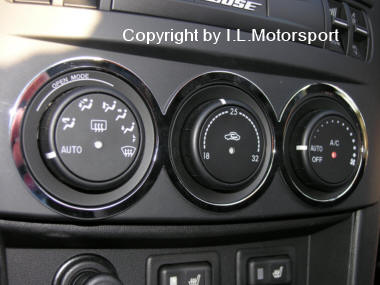 MX-5 Heater Control Surround Chromed I.L.Motorsport