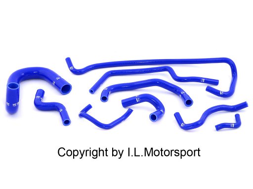 I.L.Motorsport Siliconen Slangen Set 9 Delig Blauw
