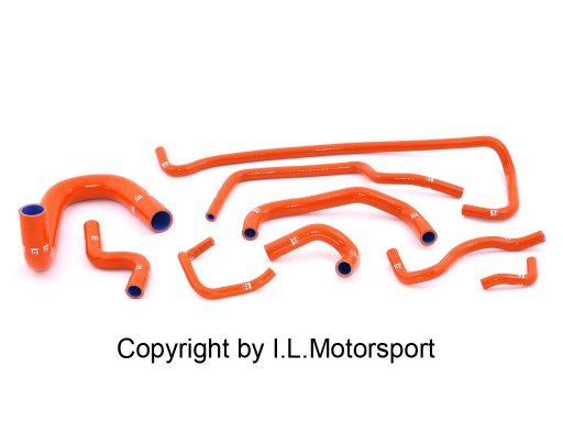 I.L.Motorsport Silicone Hose Set 9 Pieces Orange