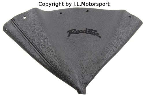 MX-5 Schaltsack Leder schwarz mit Roadster Schriftzug schwarz