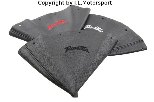 MX-5 Schaltsack Leder schwarz mit Roadster Schriftzug schwarz