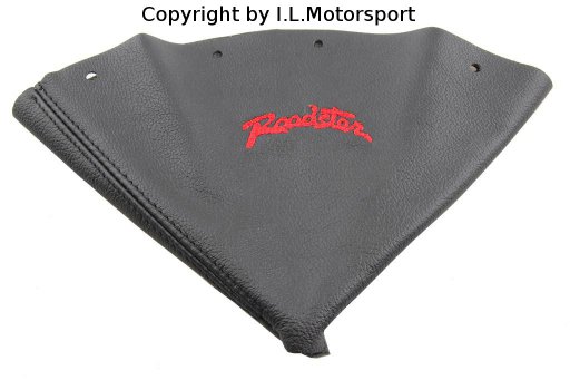 MX-5 Schaltsack Leder schwarz mit Roadster Schriftzug rot