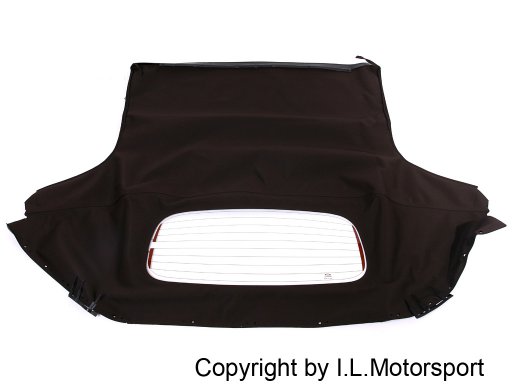 MX-5 Mohair Hood Black/Brown With Glass Window