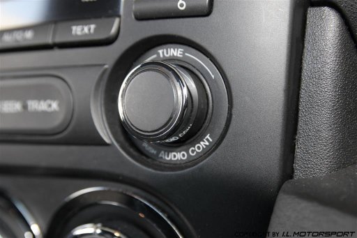 MX-5 Radio Knop Cover Messing Verchroomd