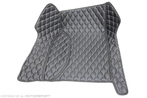 MX-5 Quilted Carpet Mat Set Black & White Stitching