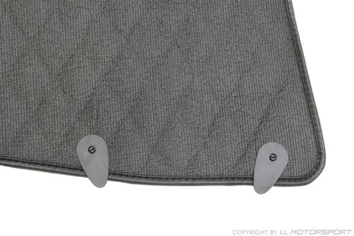 MX-5 Quilted Carpet Mat Set Black & White Stitching