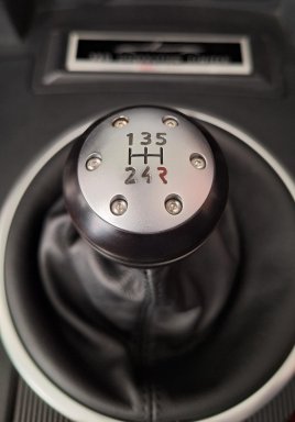 Schaltknauf 5 Gang beleuchtet eloxiert mit Schaltsack NC