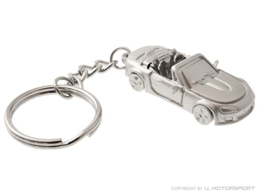 MX-5 Keyring Silver Eloxated MK3 Model