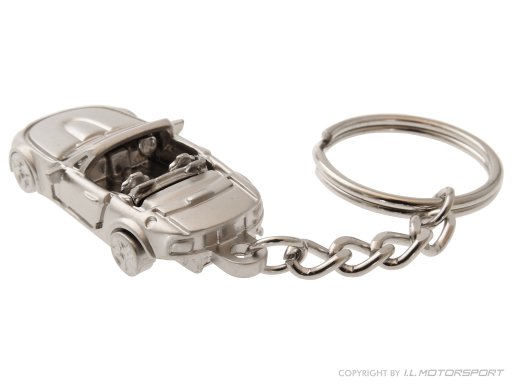 MX-5 Keyring Silver Eloxated MK3 Model