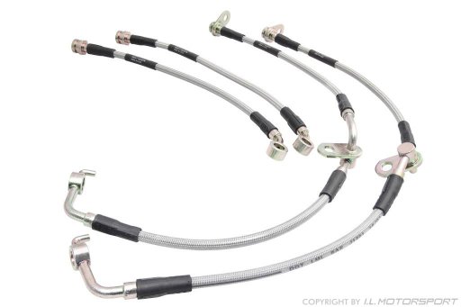 MX-5 Stainless Steel Brake Line Kit With Type Approval