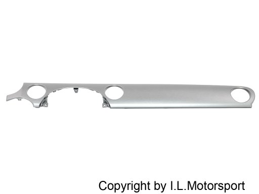 MX-5 Armaturenbrettapplikation in Aluminium-Optik, dunkel getönt