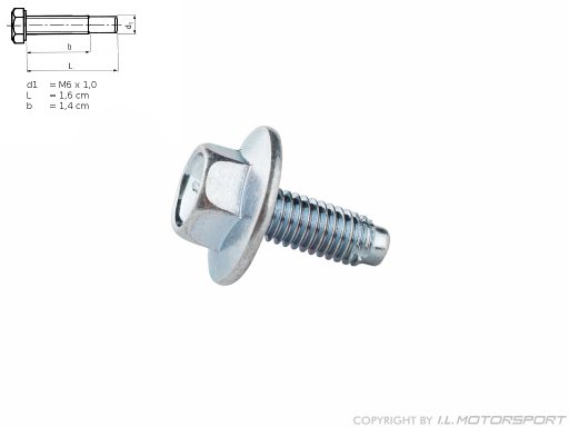 MX-5 Schraube mit Bund 6x16  - Nr. 95