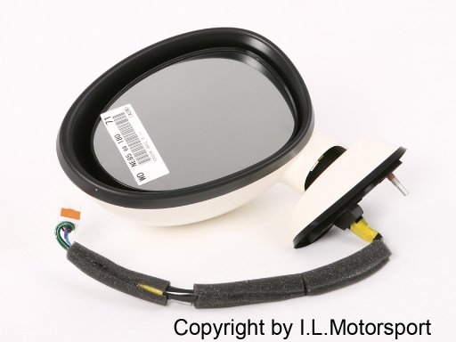 MX-5 Door Mirror Leftside Electric & Heated White