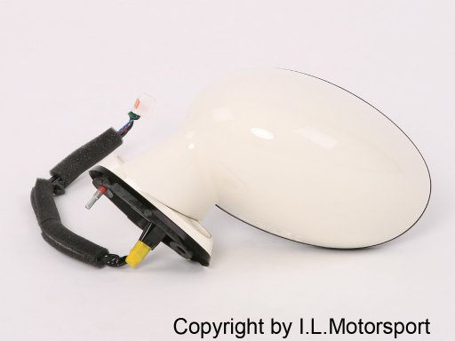 MX-5 Door Mirror Leftside Electric & Heated White