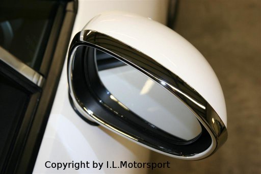 I.L.Motorsport Outside Mirror Ring Trim Set Chromed