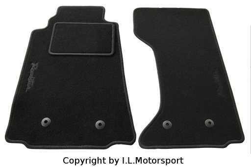 MX-5 Floor Mat Set With Roadster Logo Black