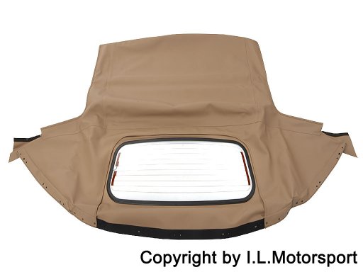 MX-5 Beige Mohair Hood With Glass Window Genuine