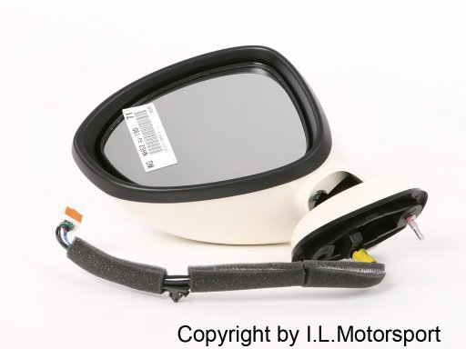 MX-5 Door Mirror Left Side Electric & Heated White A5M