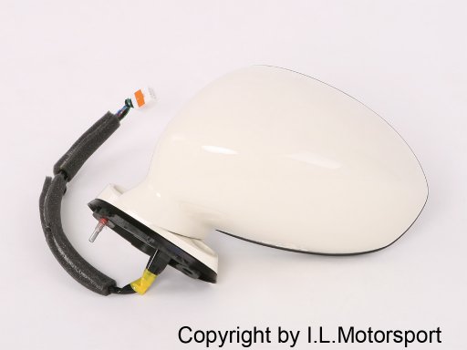 MX-5 Door Mirror Left Side Electric & Heated White A5M