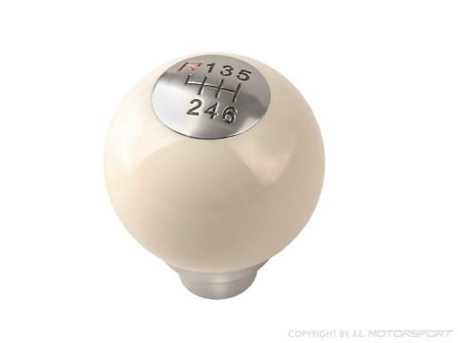  MX-5 shift knob snooker white chromed 6 speed