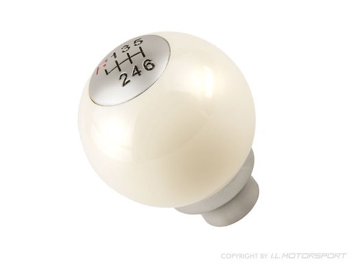 MX-5 shift knob snooker white anodized 6 speed