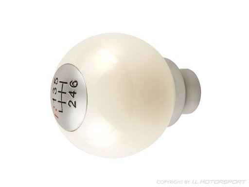 MX-5 shift knob snooker white anodized 6 speed