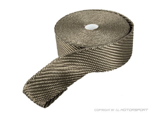 Zwart Titanium Wrap Plain Uitlaatthermoband Asbestvrij