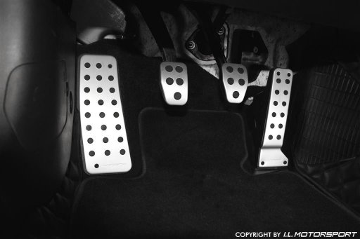 MX-5 Foot Pedal Set Aluminium 4 Piece Right Hand Drive I.L.Motorsport