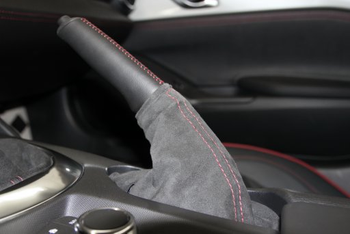  MX-5 Alcantara Brake Lever Gaiter I.L.Motorsport - red stitching