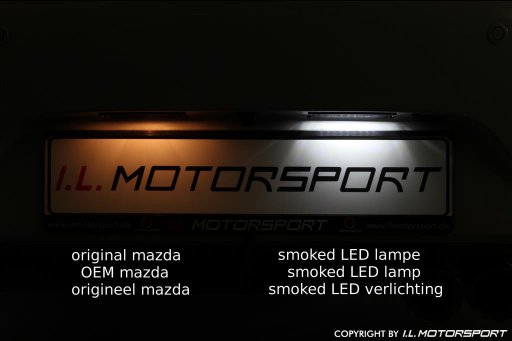MX-5 Smoked LED Rear Numberplate Lamp Set