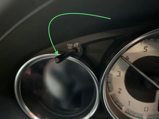 MX-5 Speedometer reset knob , MK4