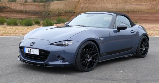 MX-5 Micro Seitenflaps -Version 2 schwarz matt