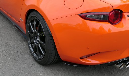 MX-5 Micro Achterflaps - Versie 1 zwartmat