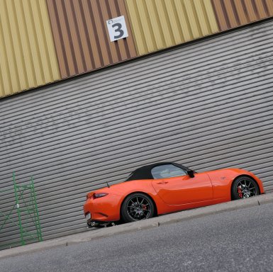 MX-5 Micro Achterflaps - Versie 1 zwartmat