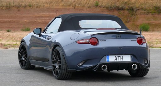 MX-5 Micro Achterflaps - Versie 2 wing zwartmat