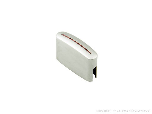 MX-5 slider air vent silver anodized , red trim strip