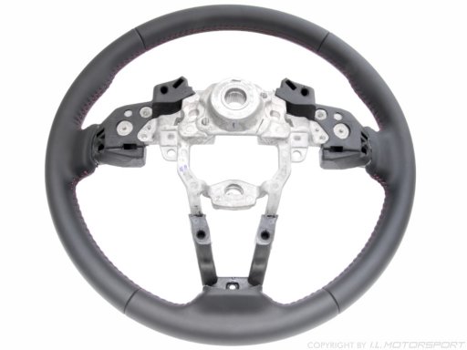 MX-5 Steeringwheel MK4, leather with red stitching