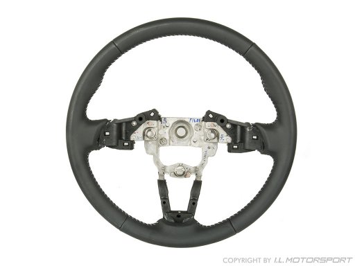 MX-5 Steeringwheel MK4, leather with silver stitching