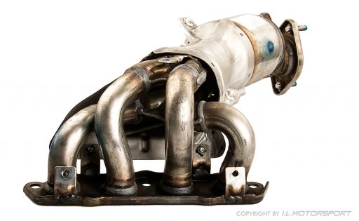 MX-5 exhaust manifold with pre-catalytic converter. MK4 1.5L from 2018 onwards