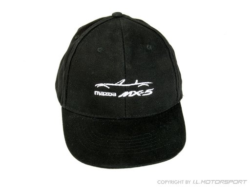 MX-5 Mazda baseball cap zware keperstof pet zwart 