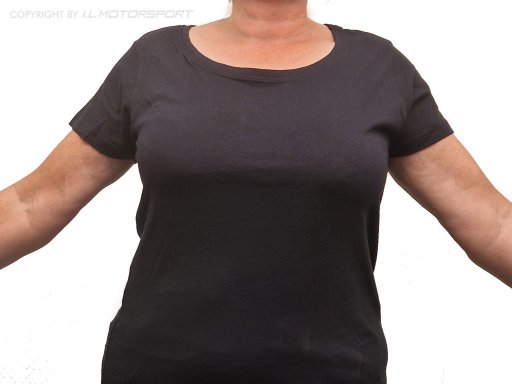 Mazda Dames Basic T-shirt zwart XL
