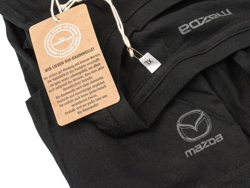 Mazda Herren Basic T-Shirt schwarz L