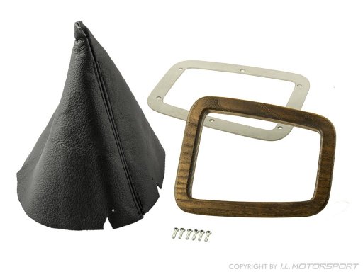 MX-5 shifting gate ash hout met lederen shifttas