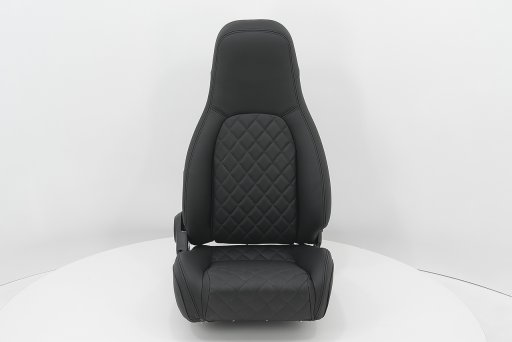 MX-5 IL Motorsport set echt lederen stoelhoezen  zwart diamond stiksel