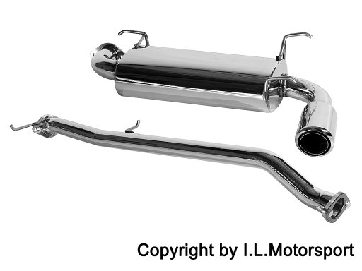 Stainless Steel single Exhaust, Mk1