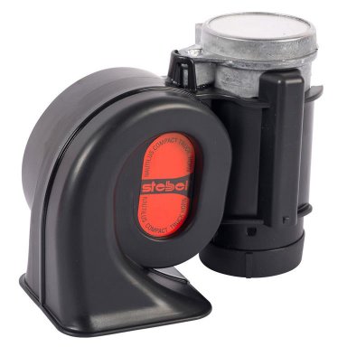 MX-5 Stebel Nautilus Compact Truck Airhorn Black 12V ( nice and loud )